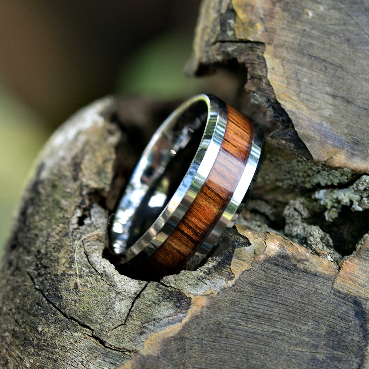 Northern Royal Mens Wooden Wedding Ring Men's Carbon Fiber Wedding