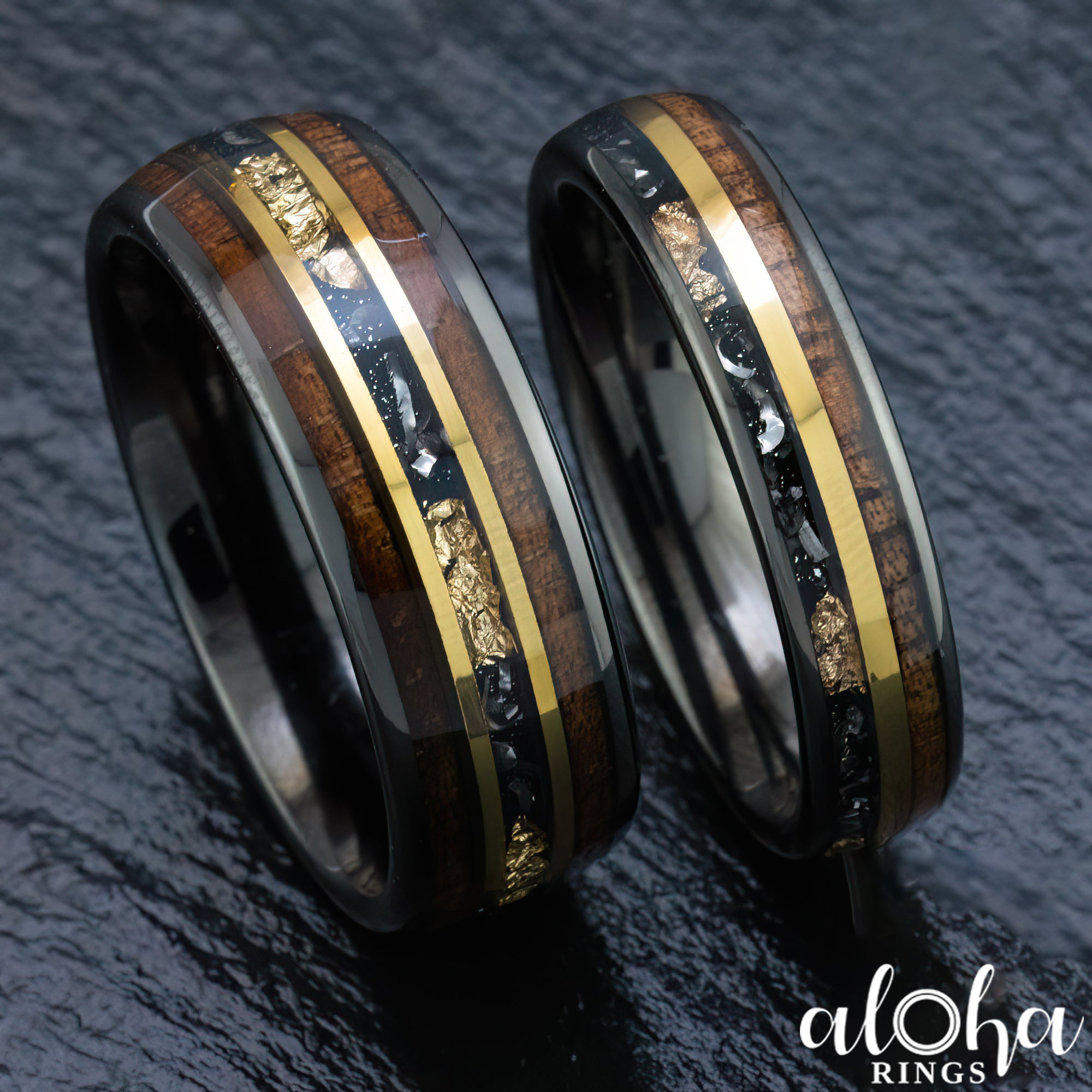 Aloha tungsten koa deals ring