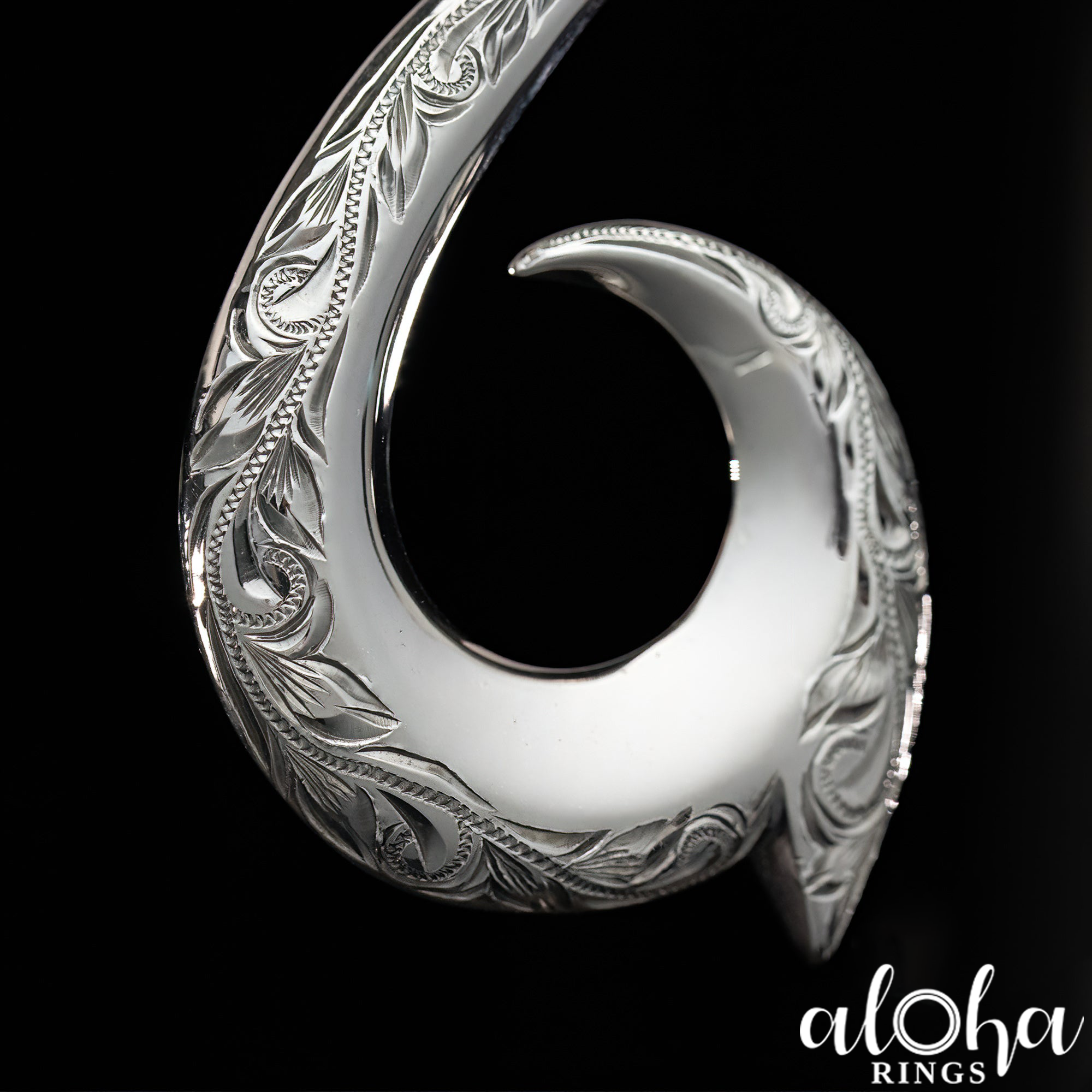 Sterling Silver Big Kahuna Fish Hook Pendant – ALOHA RINGS - Hawaiian  Jewelry